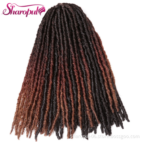 20inch Soft Dreadlocks Crochet Braids Jumbo Dread Hairstyle Ombre Synthetic Faux Locs Braiding Hair Extensions